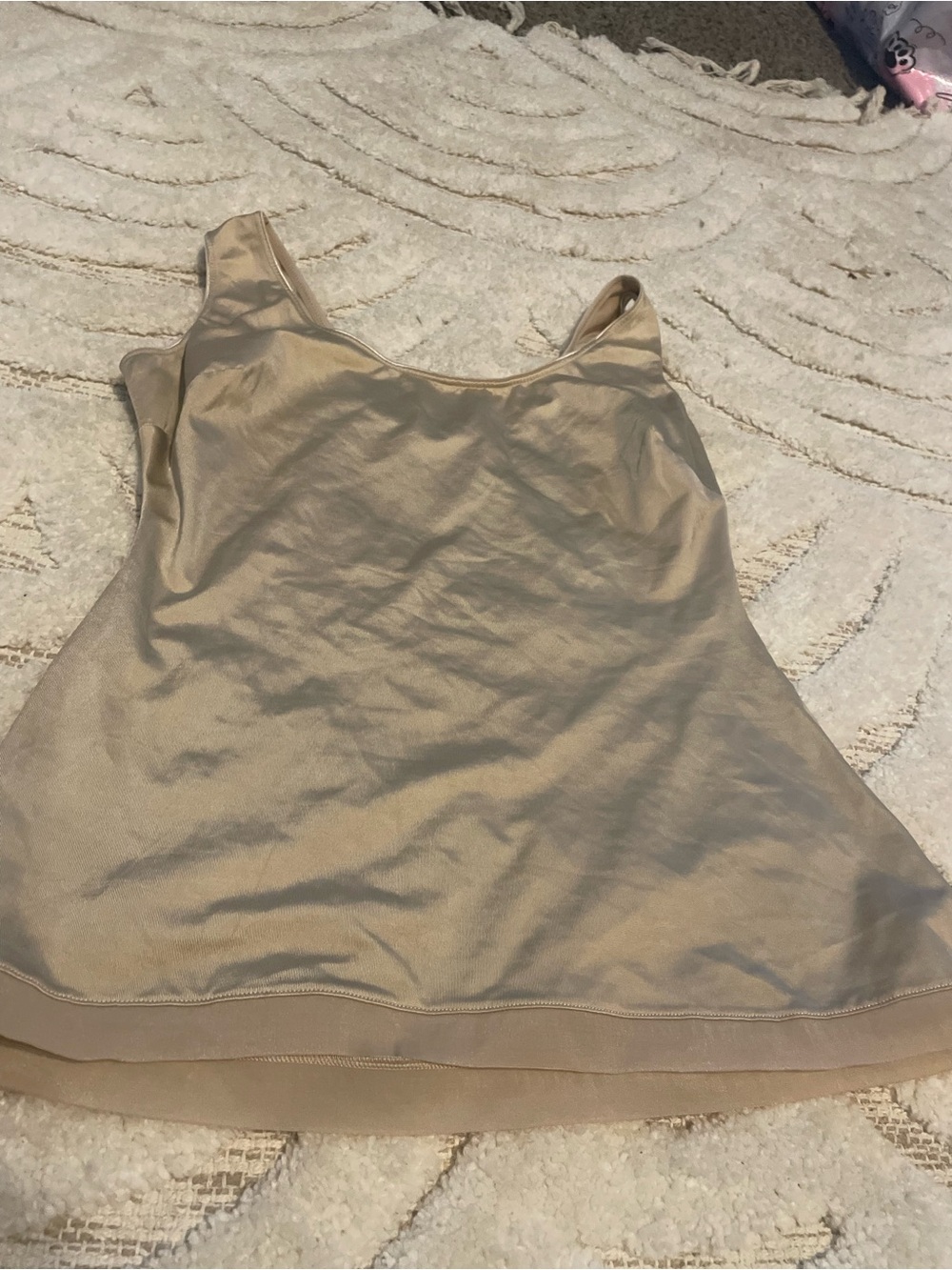 SPANX Beige Scoop Neck Shaping Tank sz xl